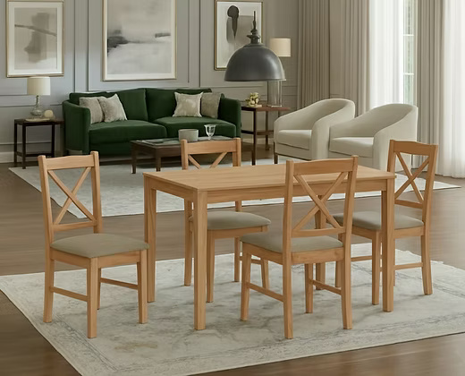 Modern 4 Seater Dining Table Set