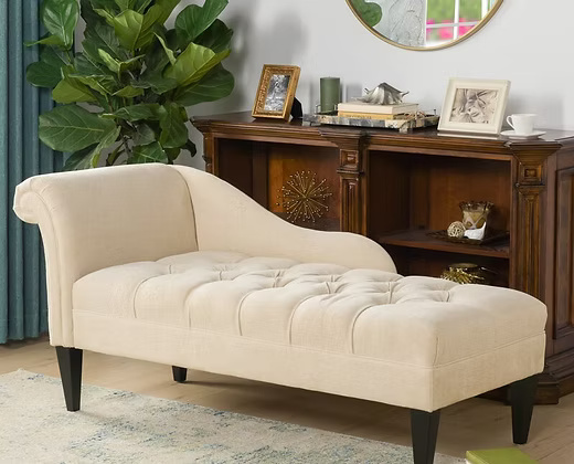 Beige Chaise Lounge