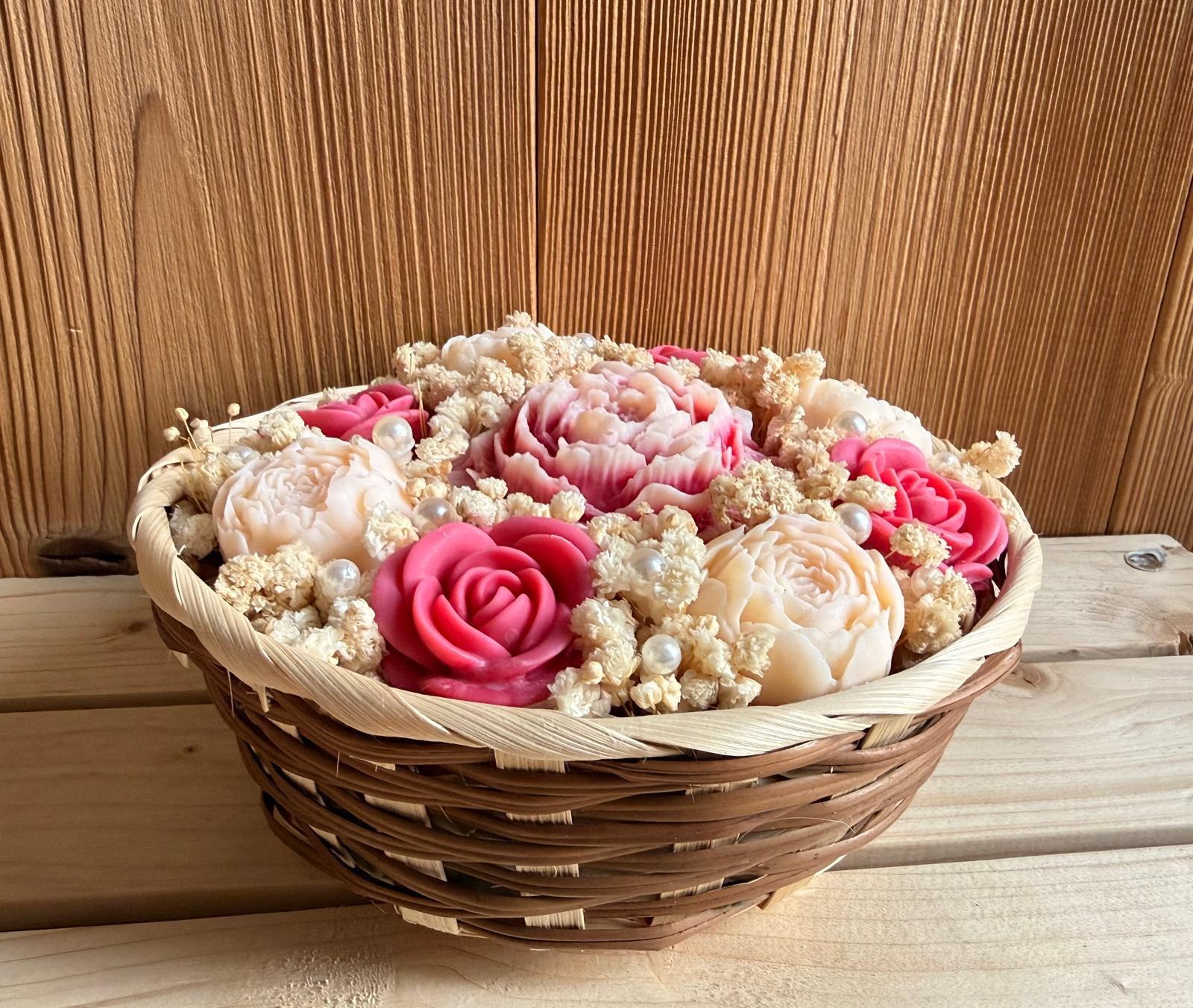 Bouquet fondants parfumés - Pivoine - Rose - Rouge  - 200g 