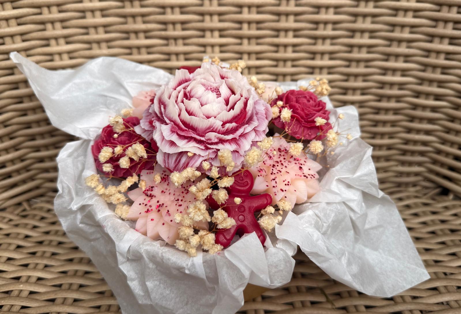 Bouquet fondants parfumés - Rouge et blanc  - 200g 