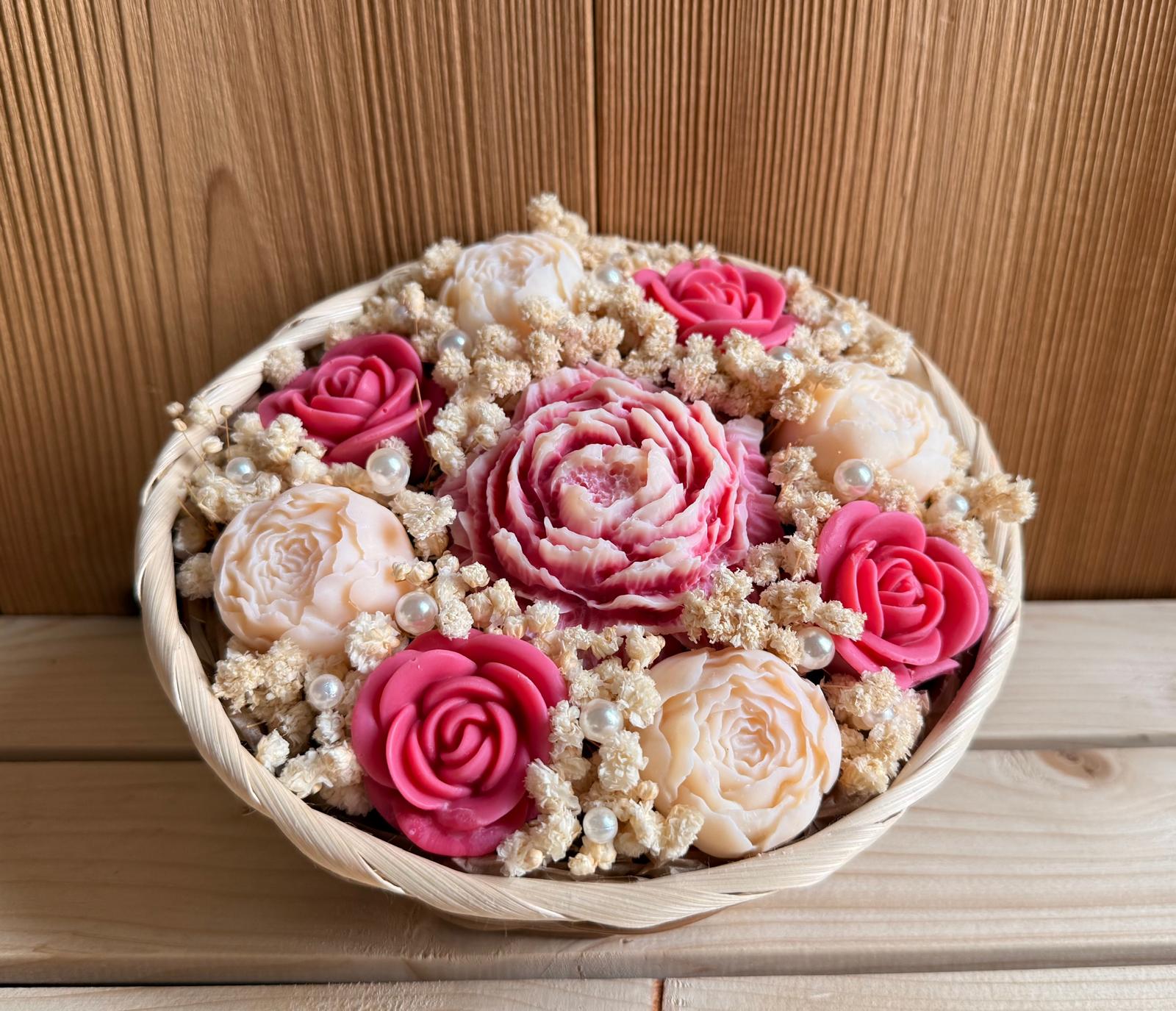 Bouquet fondants parfumés - Pivoine - Rose - Rouge  - 200g 