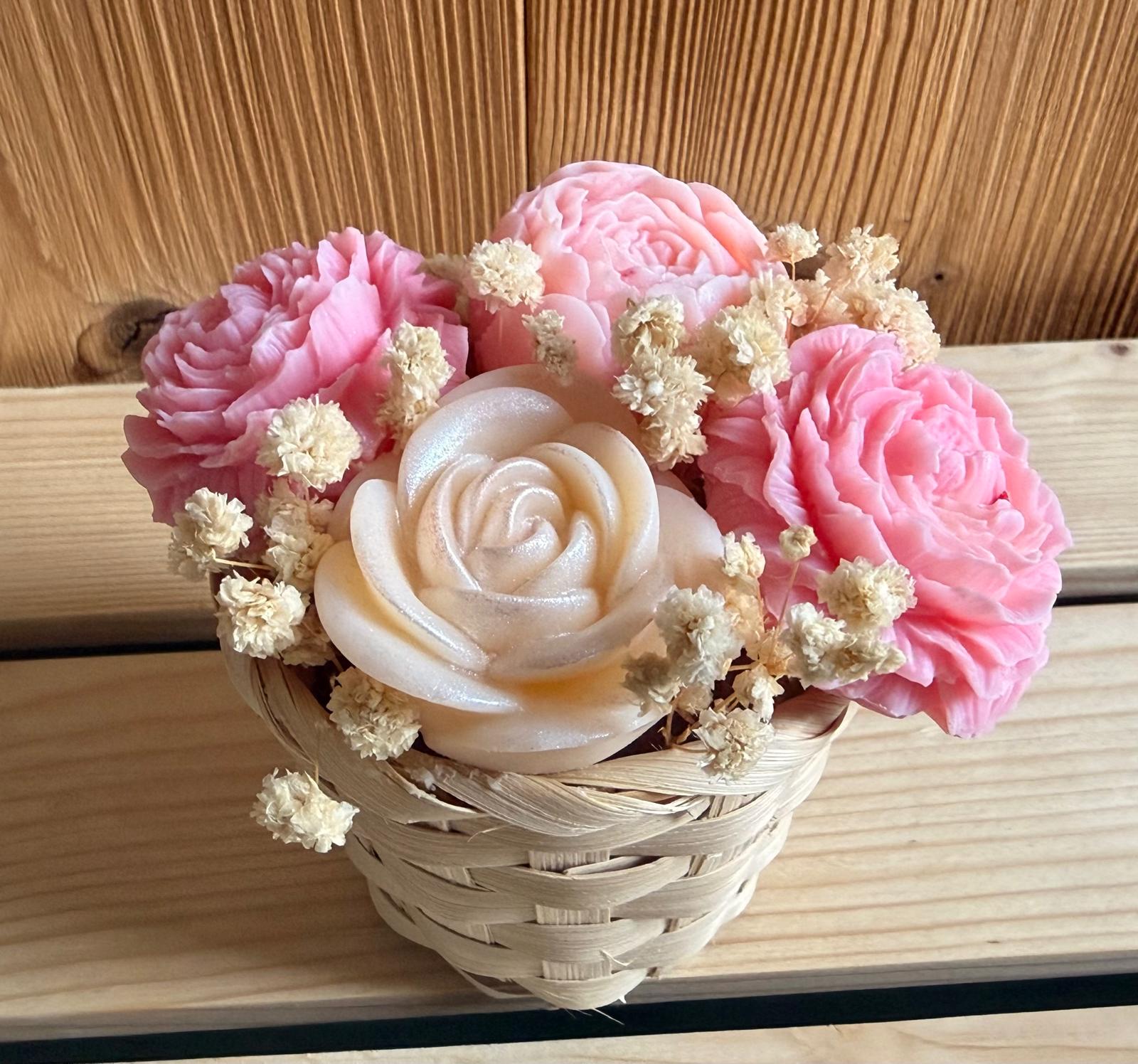 Bouquet fondants parfumés - Rose - 100g 