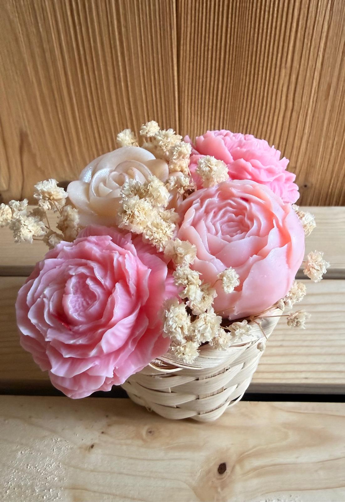 Bouquet fondants parfumés - Rose - 100g 