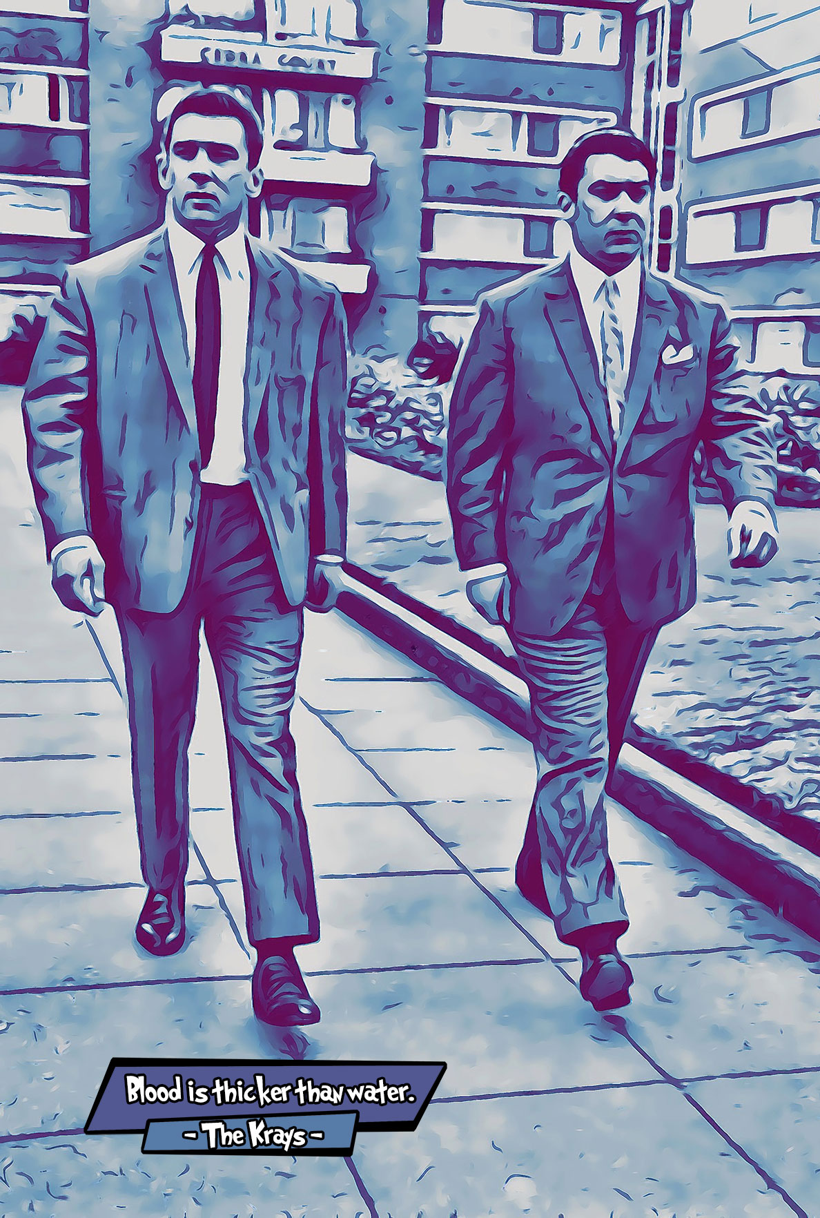 [THE KRAYS]– Comic Icons Art (Available in 3 formats and 3 different sizes)