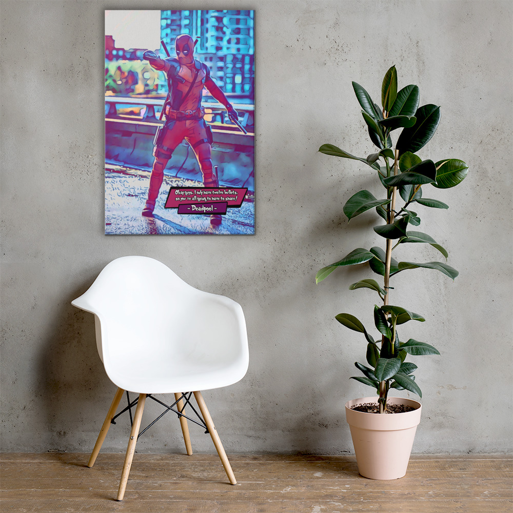 [DEADPOOL]– Comic Icons Art (Available in 3 formats and 3 different sizes)