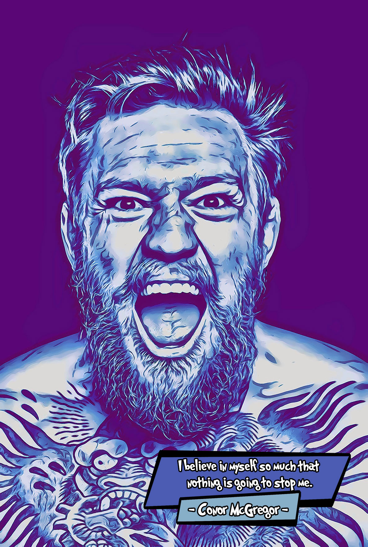 [CONOR MCGREGOR]– Comic Icons Art (Available in 3 formats and 3 different sizes)