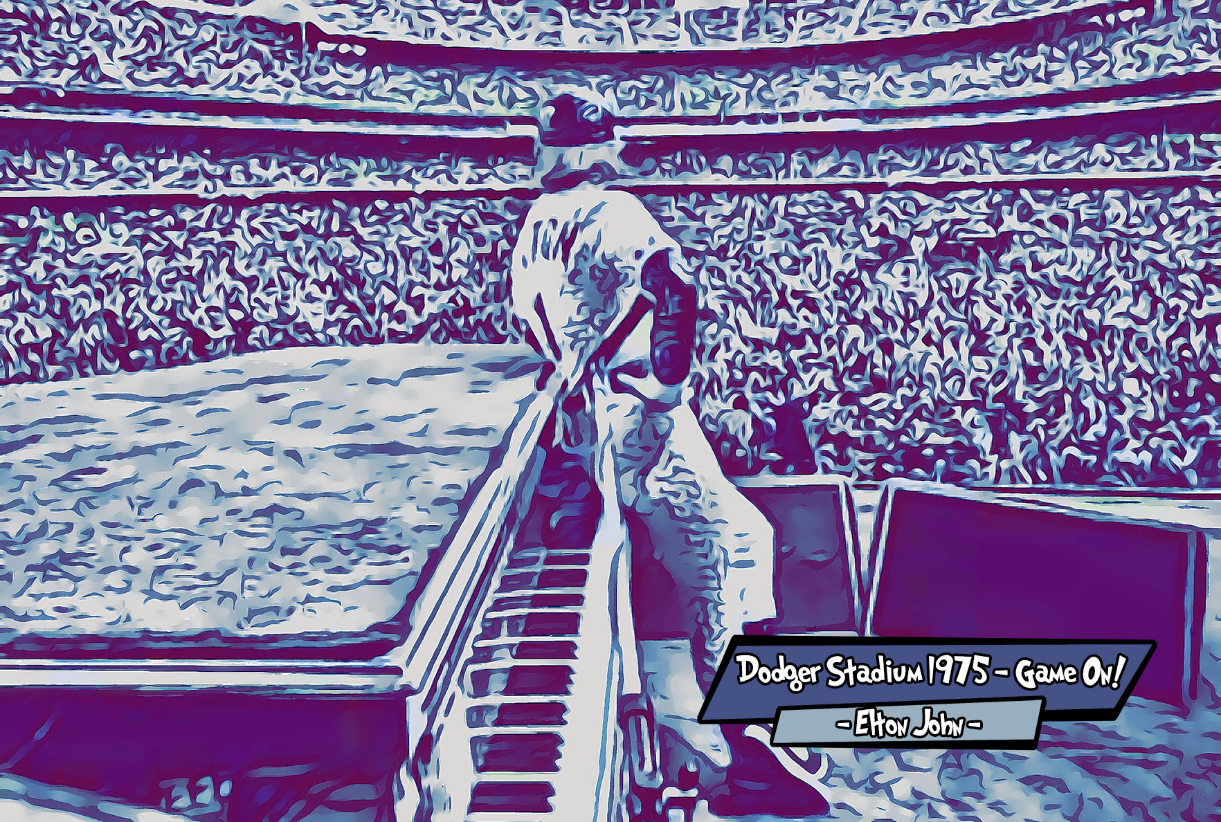 [ELTON JOHN]– Comic Icons Art (Available in 3 formats and 3 different sizes)