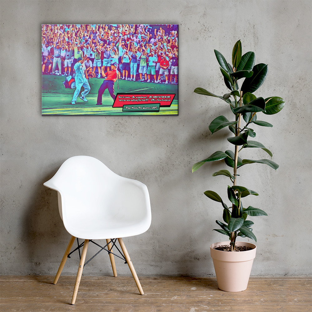 [TIGER WOODS - THE GREATEST PUTT]– Comic Icons Art (Available in 3 formats and 3 different sizes)