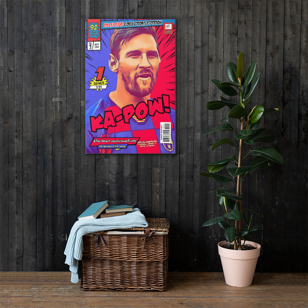 [LEO MESSI] – Comic Book Cover Art (Available in 3 formats and 3 different sizes)