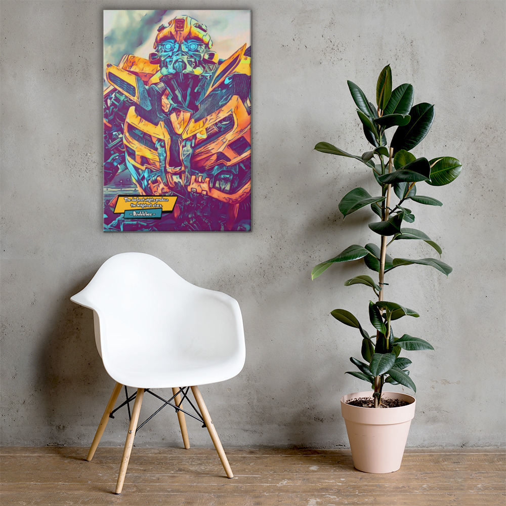 [BUMBLEBEE - TRANSFORMERS]– Comic Icons Art (Available in 3 formats and 3 different sizes)