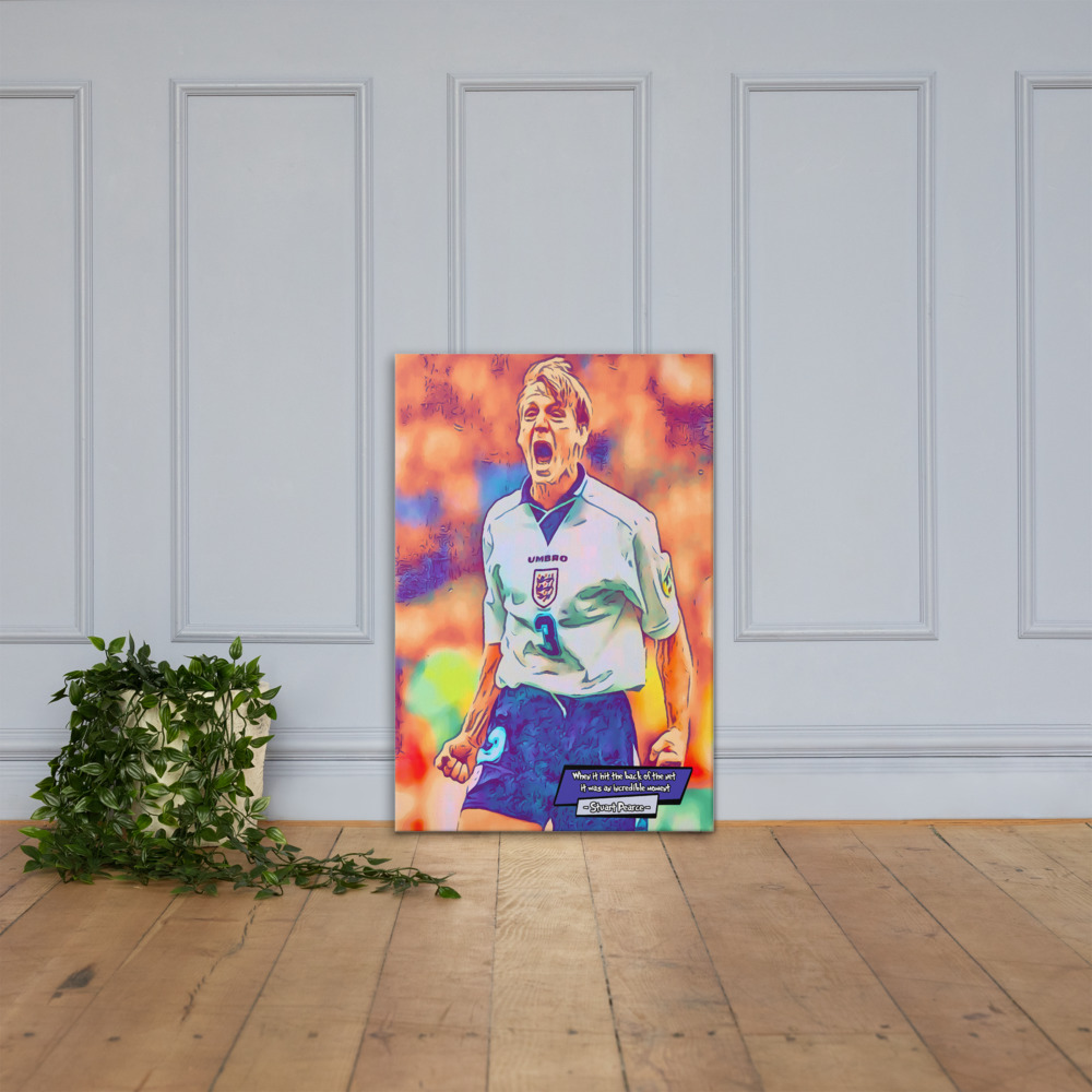 [STUART PEARCE - EURO 96]– Comic Icons Art (Available in 3 formats and 3 different sizes)
