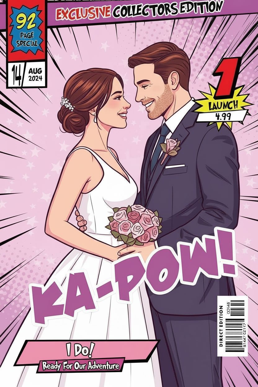 [PERSONALISED] – Comic Book Cover Art (Available in 3 formats and 3 different sizes)