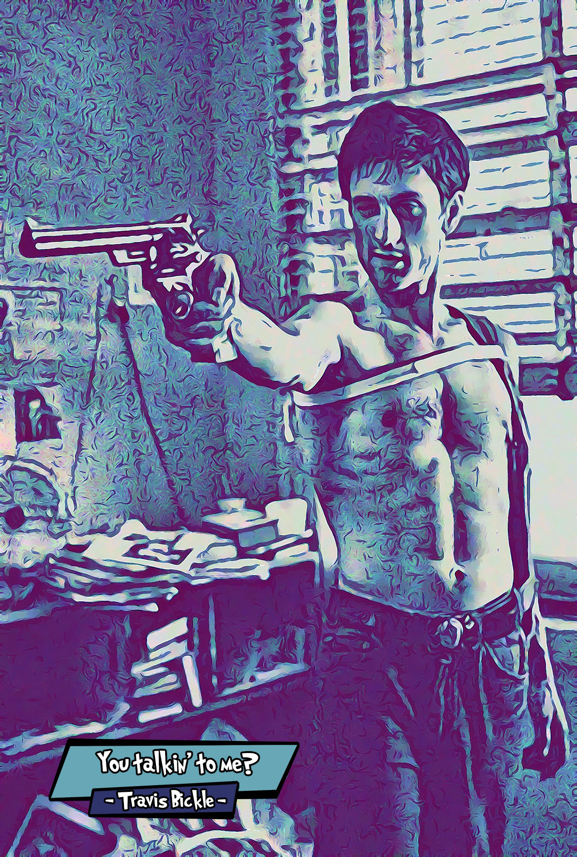 [TRAVIS BICKLE - TAXI DRIVER]– Comic Icons Art (Available in 3 formats and 3 different sizes)