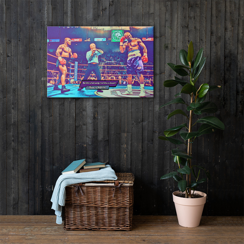 [TYSON VS HOLYFIELD - THE BITE]– Comic Icons Art (Available in 3 formats and 3 different sizes)