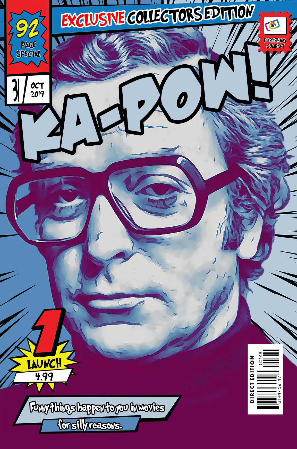 [MICHAEL CAINE] – Comic Book Cover Art (Available in 3 formats and 3 different sizes)