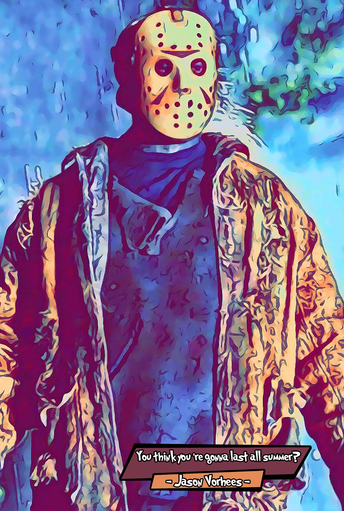 [JASON VORHEES]– Comic Icons Art (Available in 3 formats and 3 different sizes)