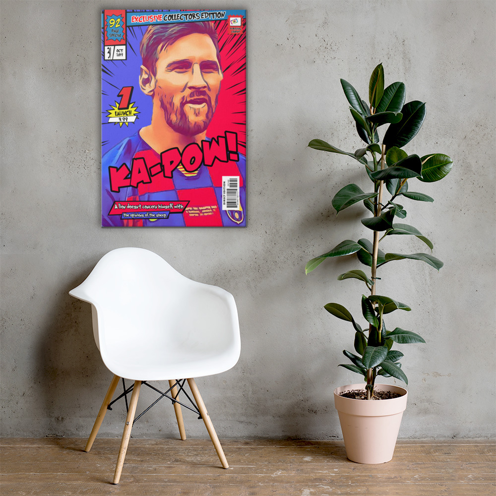 [LEO MESSI] – Comic Book Cover Art (Available in 3 formats and 3 different sizes)