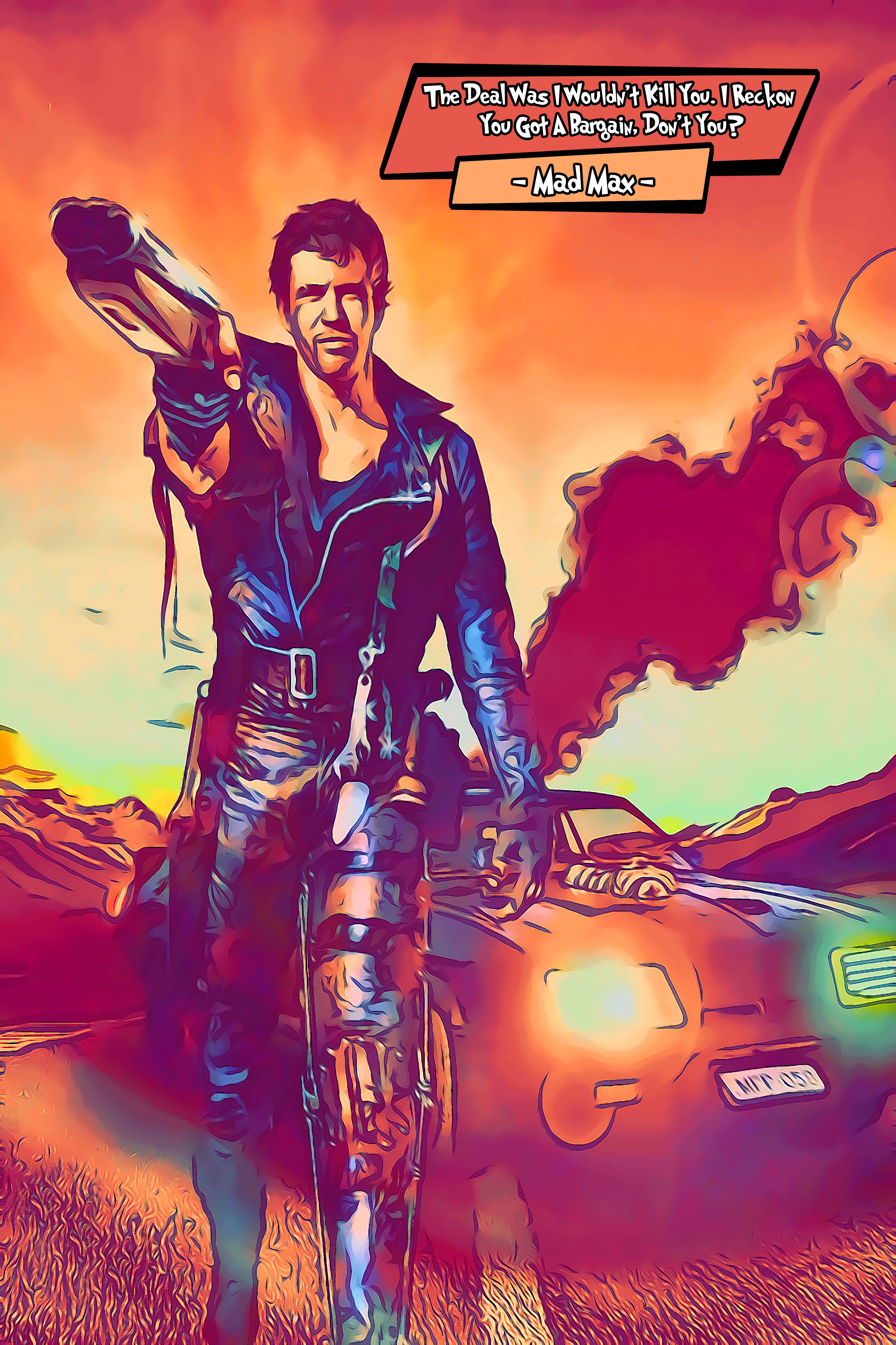 [MAD MAX]– Comic Icons Art (Available in 3 formats and 3 different sizes)