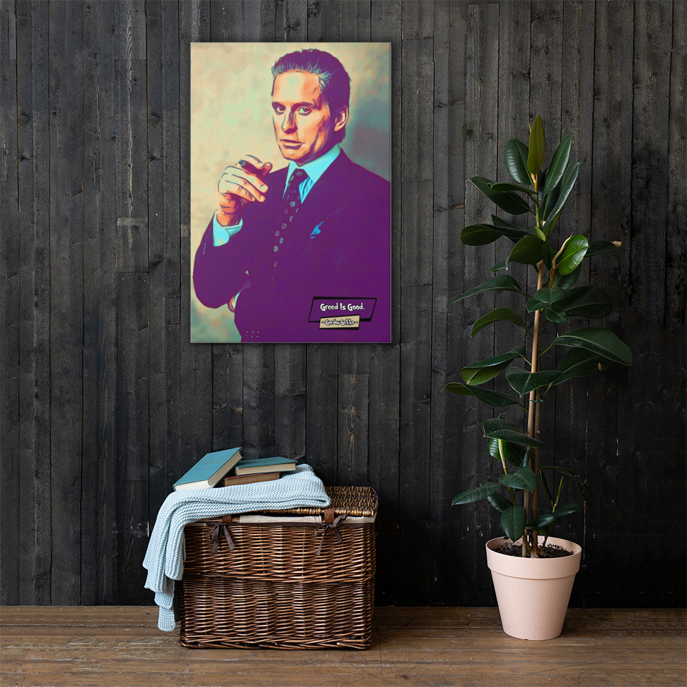 [GORDON GEKKO - WALL STREET]– Comic Icons Art (Available in 3 formats and 3 different sizes)