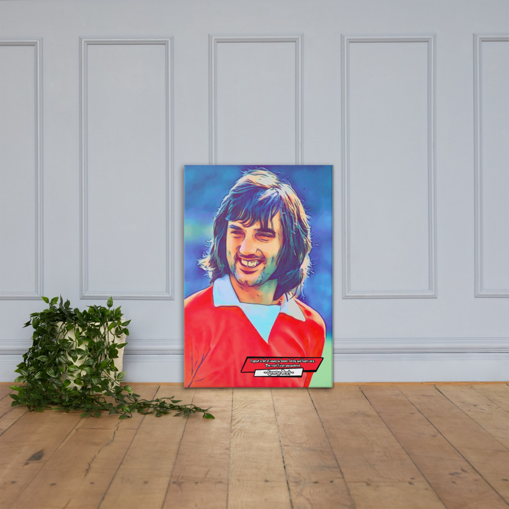 [GEORGE BEST]– Comic Icons Art (Available in 3 formats and 3 different sizes)