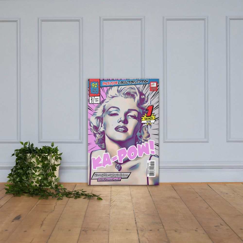 [MARILYN MONROE] – Comic Book Cover Art (Available in 3 formats and 3 different sizes)