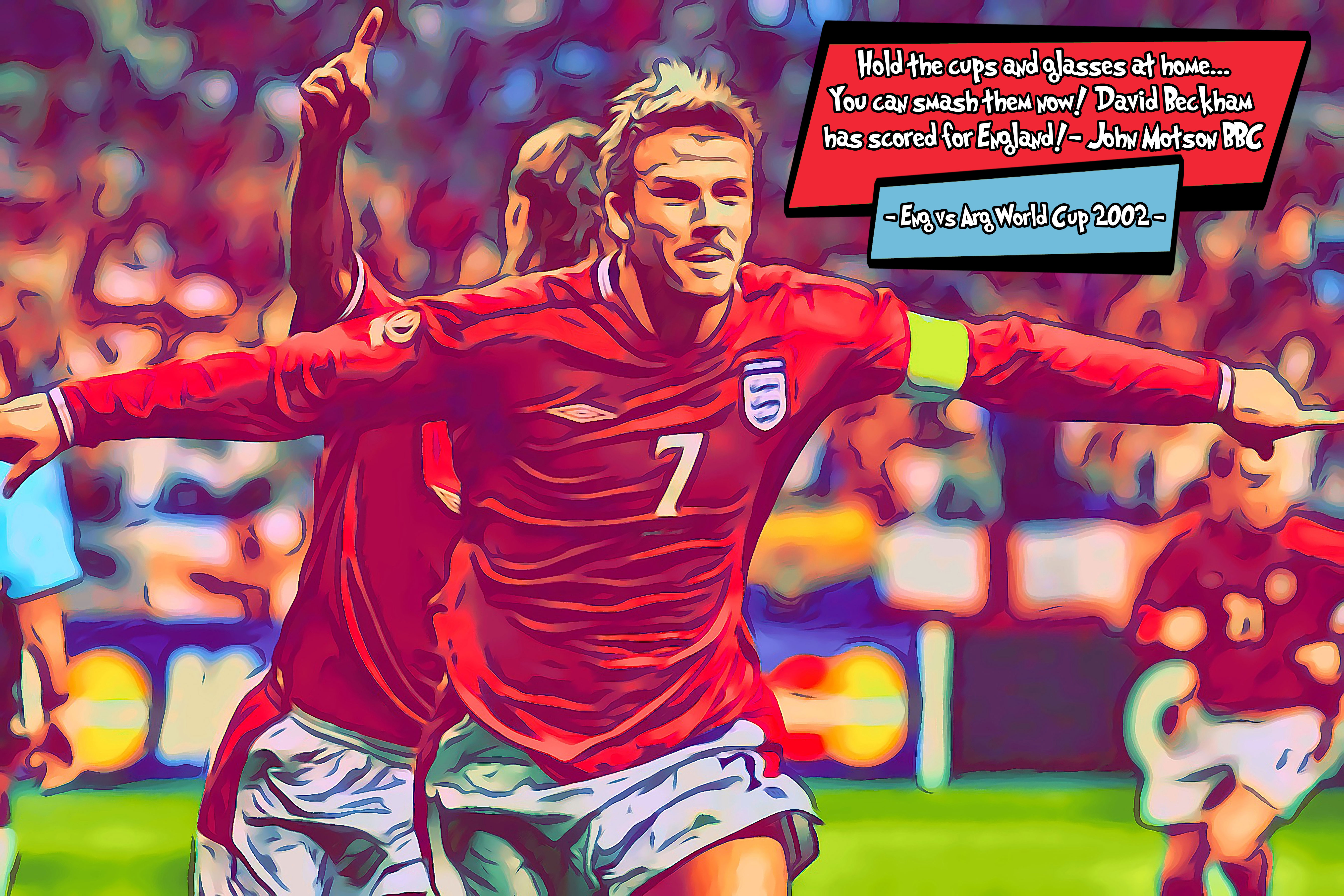 [DAVID BECKHAM]– Comic Icons Art (Available in 3 formats and 3 different sizes)