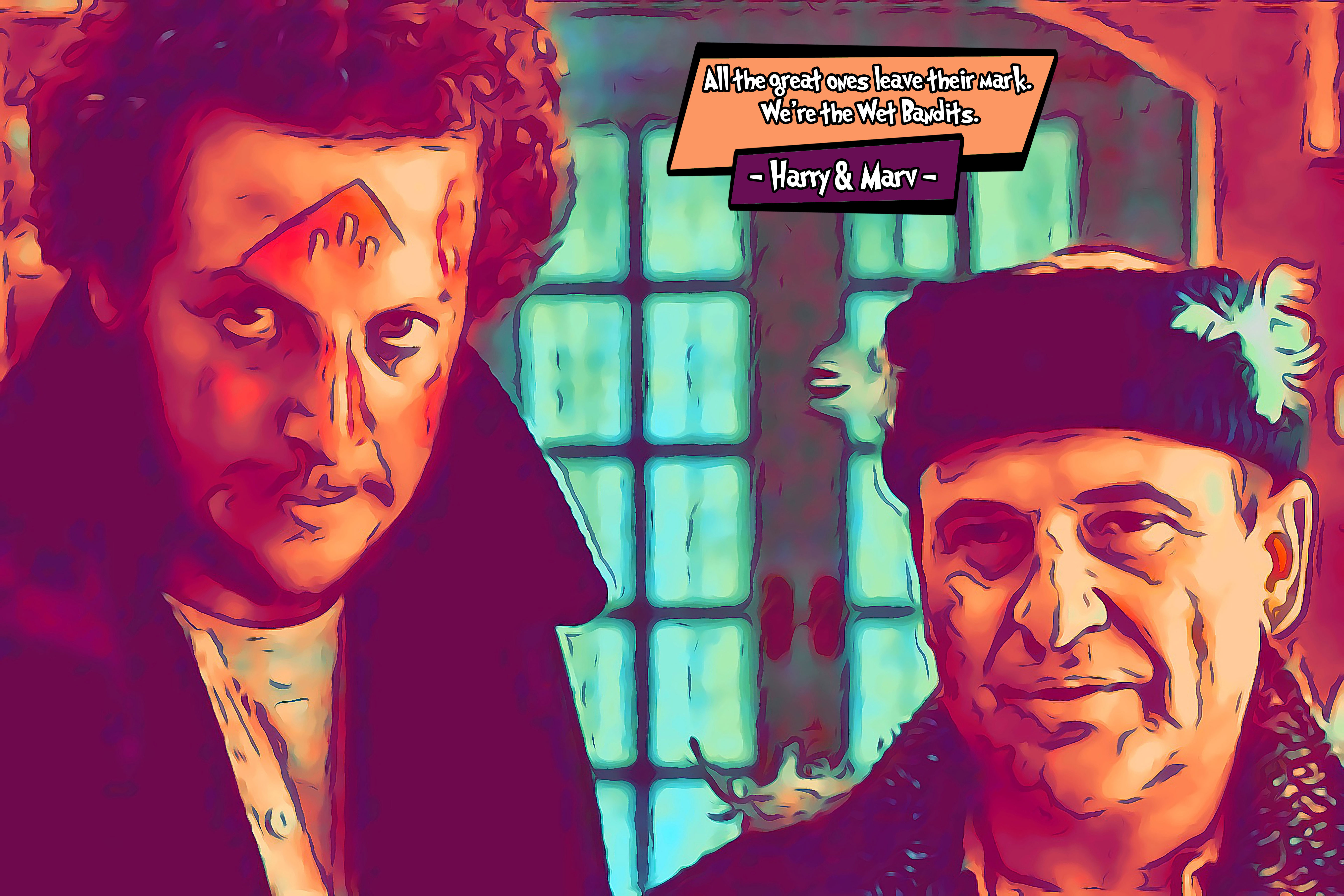 [HARRY AND MARV - HOME ALONE]– Comic Icons Art (Available in 3 formats and 3 different sizes)