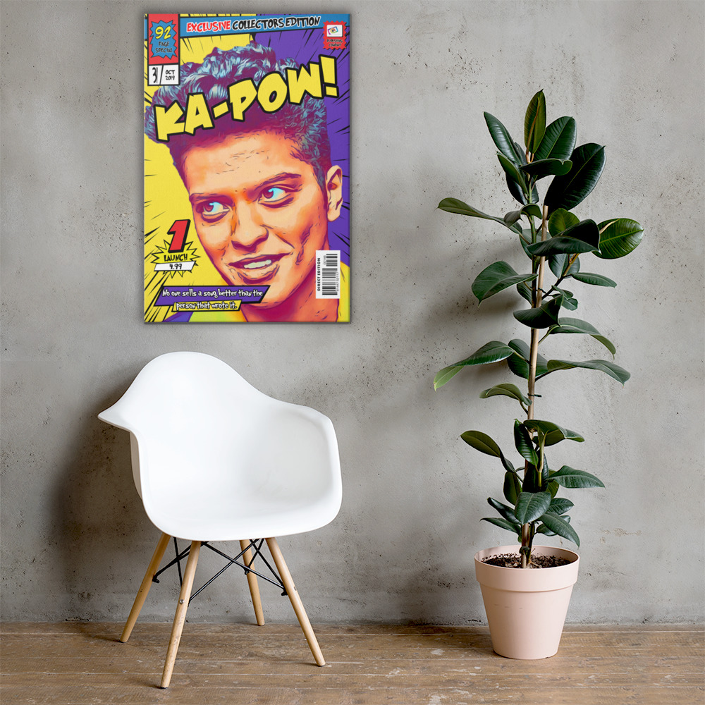[BRUNO MARS] – Comic Book Cover Art (Available in 3 formats and 3 different sizes)