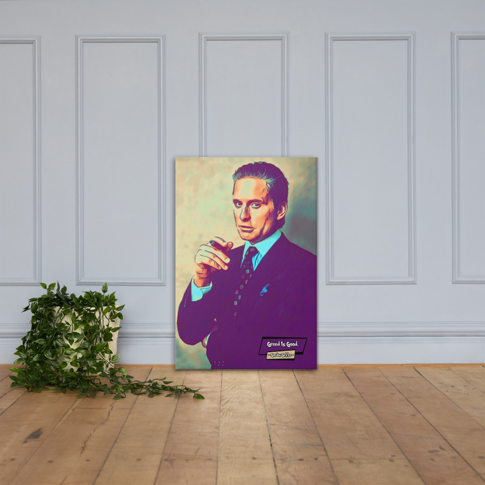 [GORDON GEKKO - WALL STREET]– Comic Icons Art (Available in 3 formats and 3 different sizes)