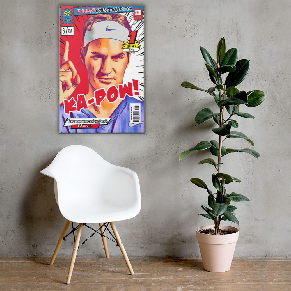 [ROGER FEDERER] – Comic Book Cover Art (Available in 3 formats and 3 different sizes)