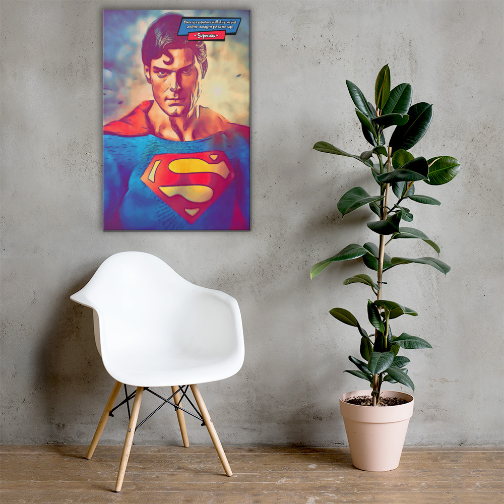 [SUPERMAN]– Comic Icons Art (Available in 3 formats and 3 different sizes)