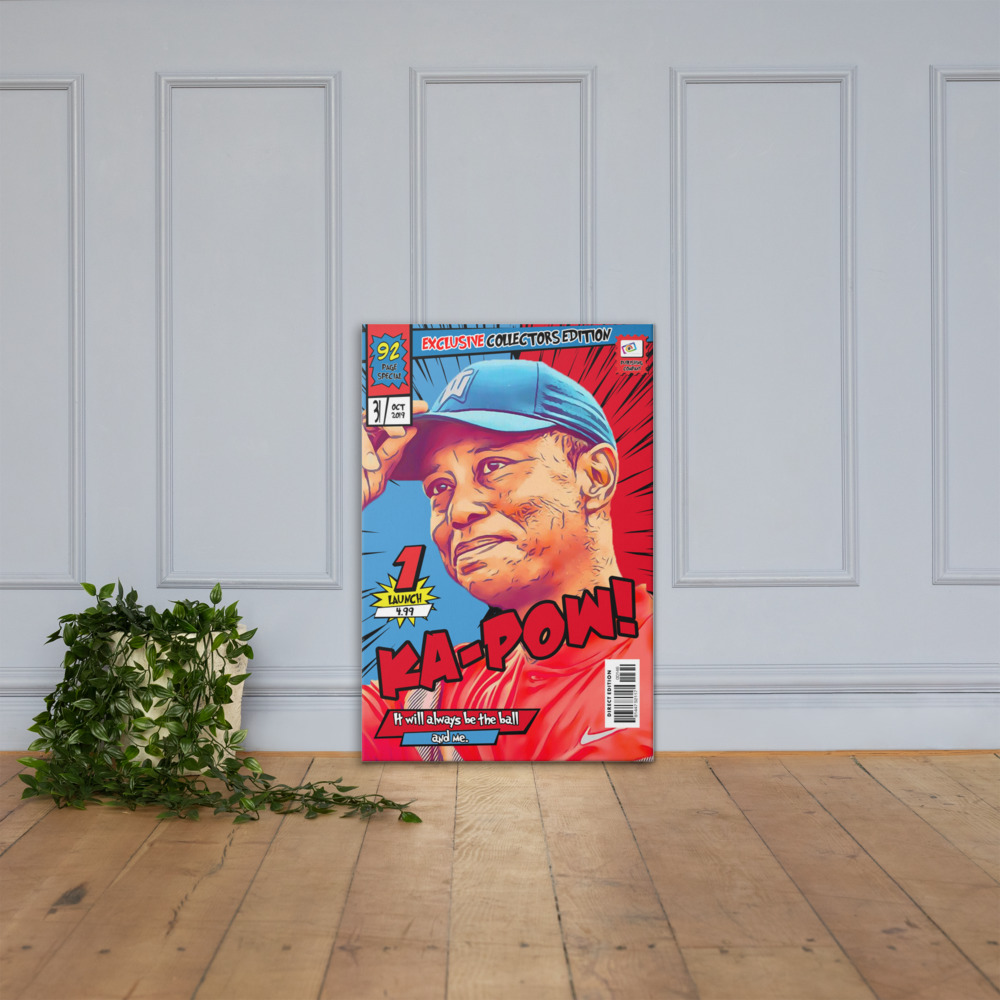 [TIGER WOODS] – Comic Book Cover Art (Available in 3 formats and 3 different sizes)