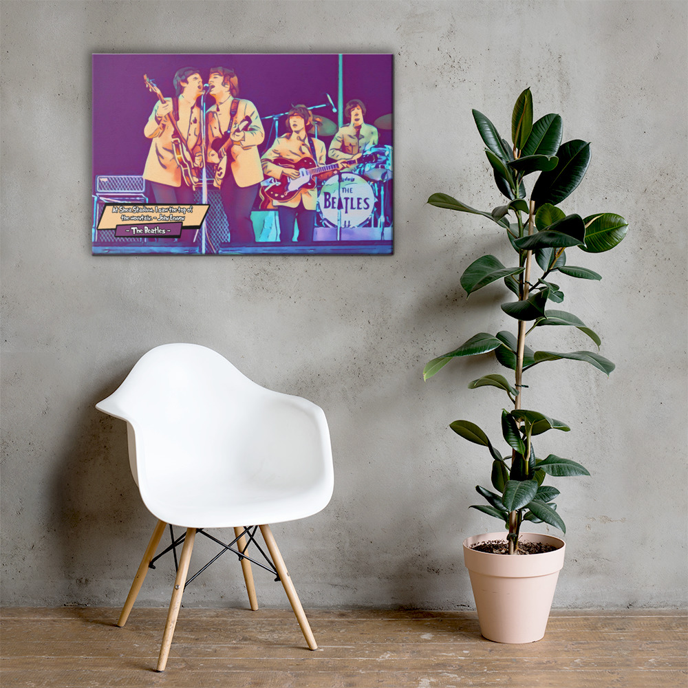 [THE BEATLES]– Comic Icons Art (Available in 3 formats and 3 different sizes)