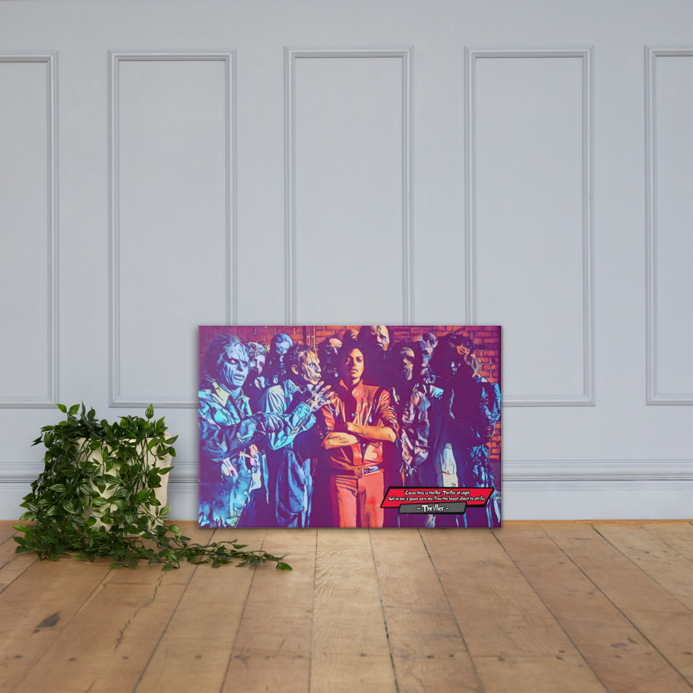 [MICHAEL JACKSON - THRILLER]– Comic Icons Art (Available in 3 formats and 3 different sizes)