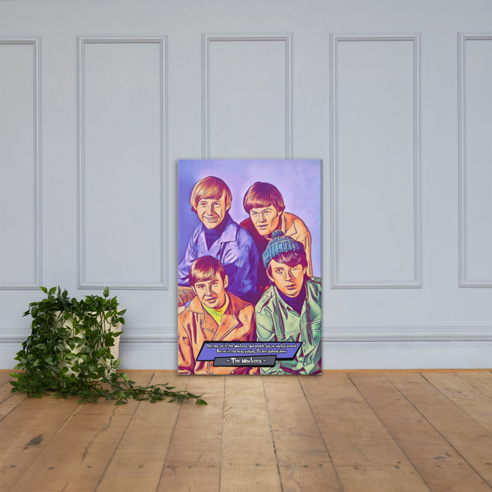 [THE MONKEES]– Comic Icons Art (Available in 3 formats and 3 different sizes)