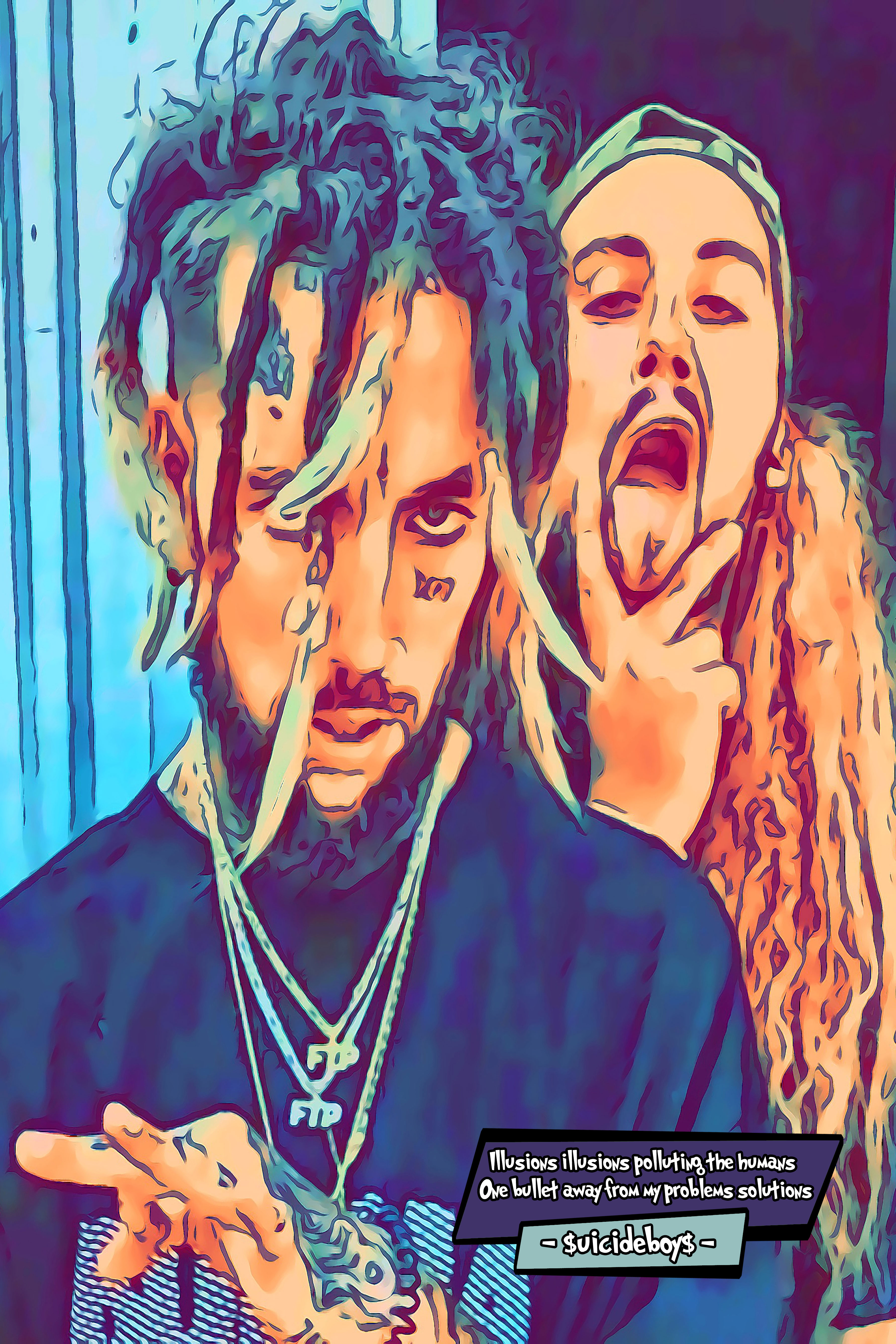 [SUICIDE BOYS]– Comic Icons Art (Available in 3 formats and 3 different sizes)