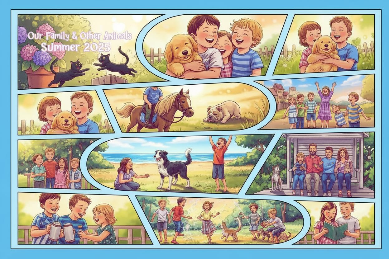 [PERSONALISED] – Comic Strip Art (Available in 3 formats and 3 different sizes)