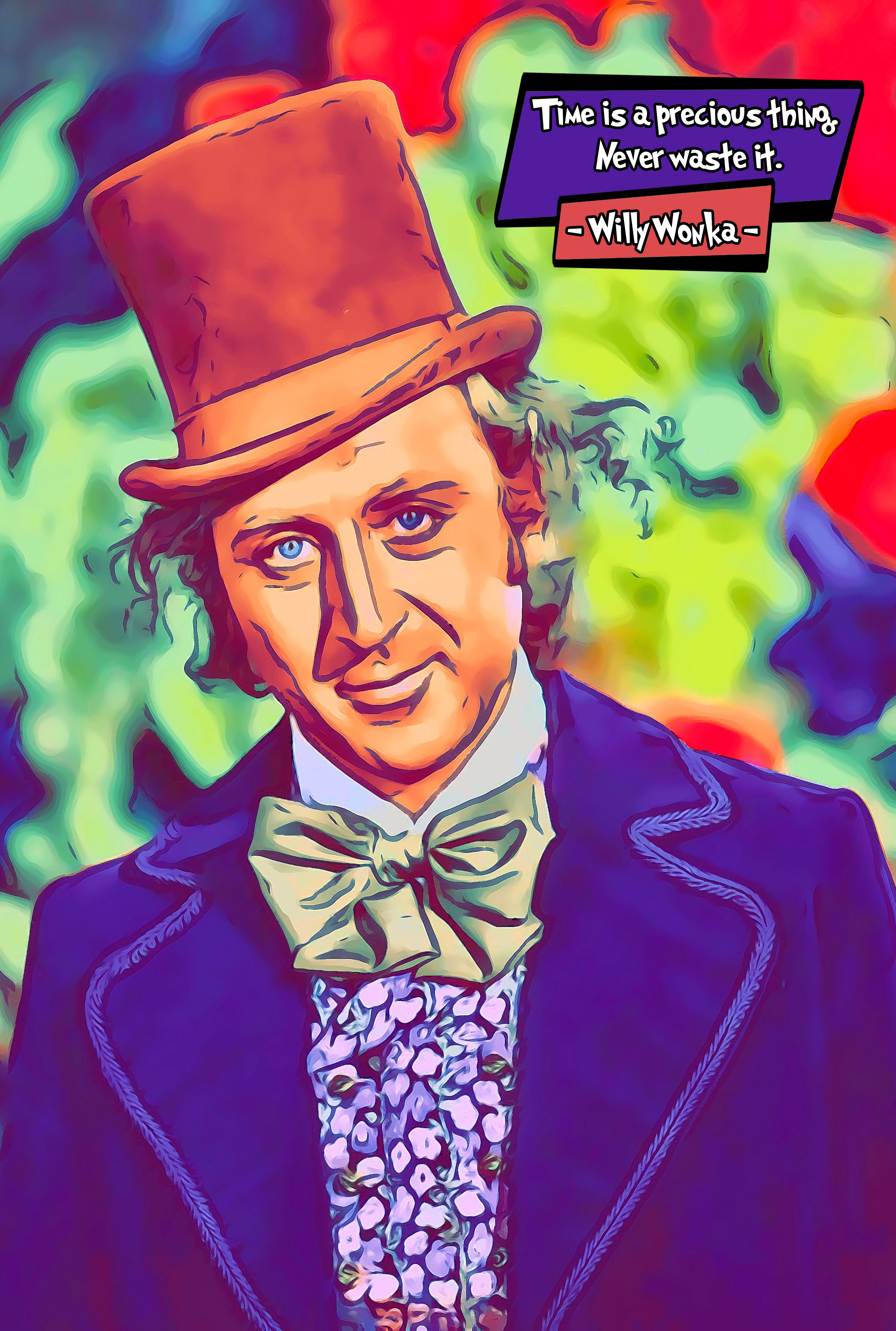 [WILLY WONKA]– Comic Icons Art (Available in 3 formats and 3 different sizes)