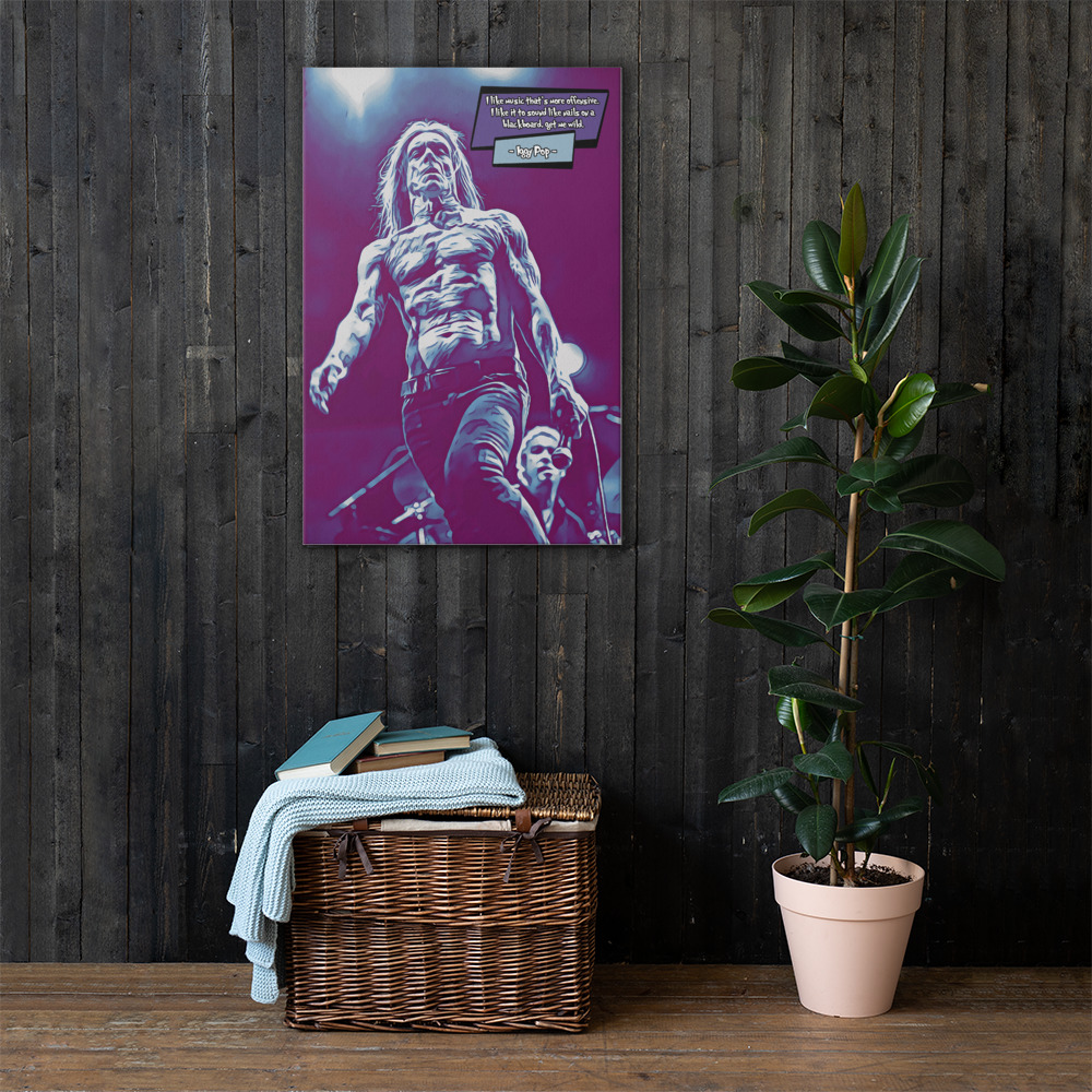 [IGGY POP]– Comic Icons Art (Available in 3 formats and 3 different sizes)