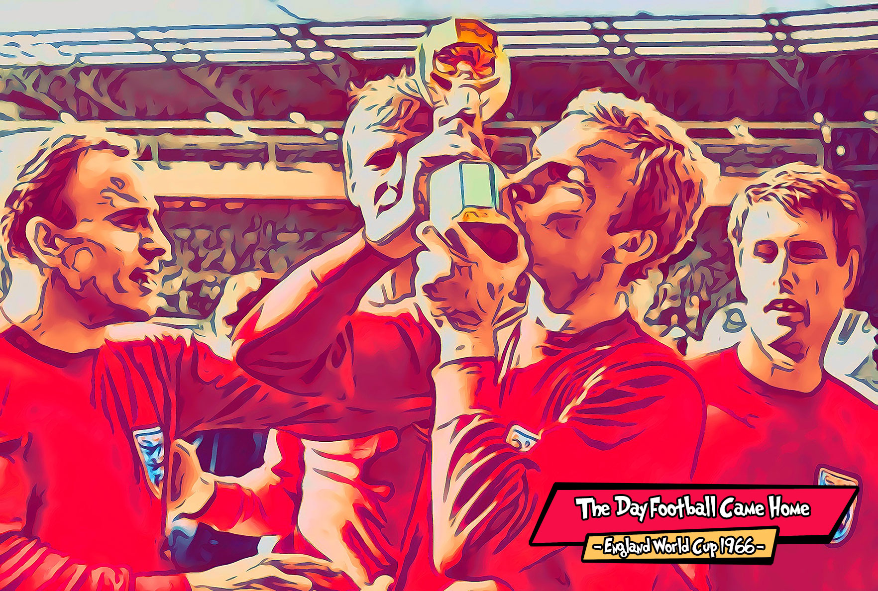 [ENGLAND WORLD CUP 1966]– Comic Icons Art (Available in 3 formats and 3 different sizes)