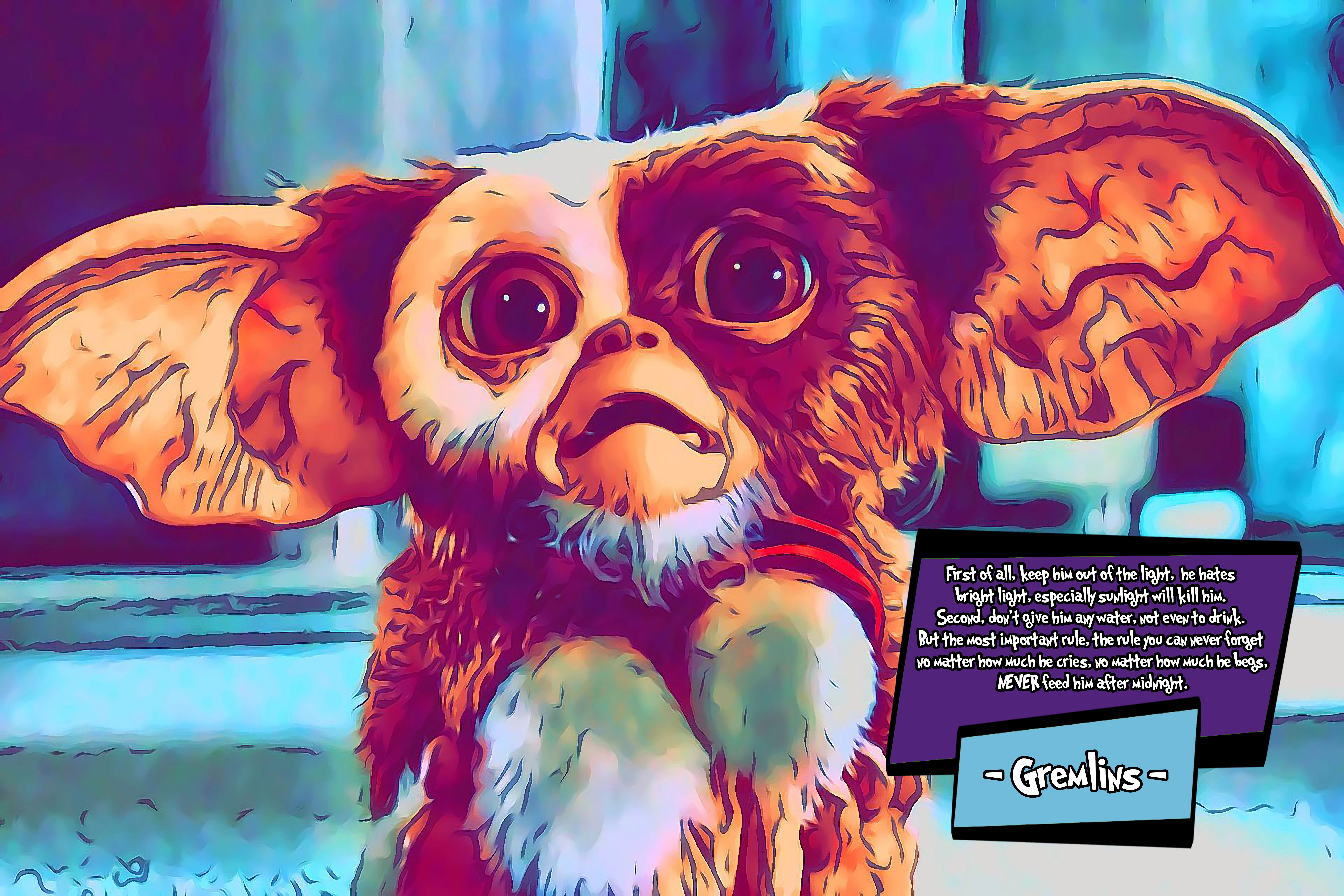 [GIZMO - GREMLINS]– Comic Icons Art (Available in 3 formats and 3 different sizes)