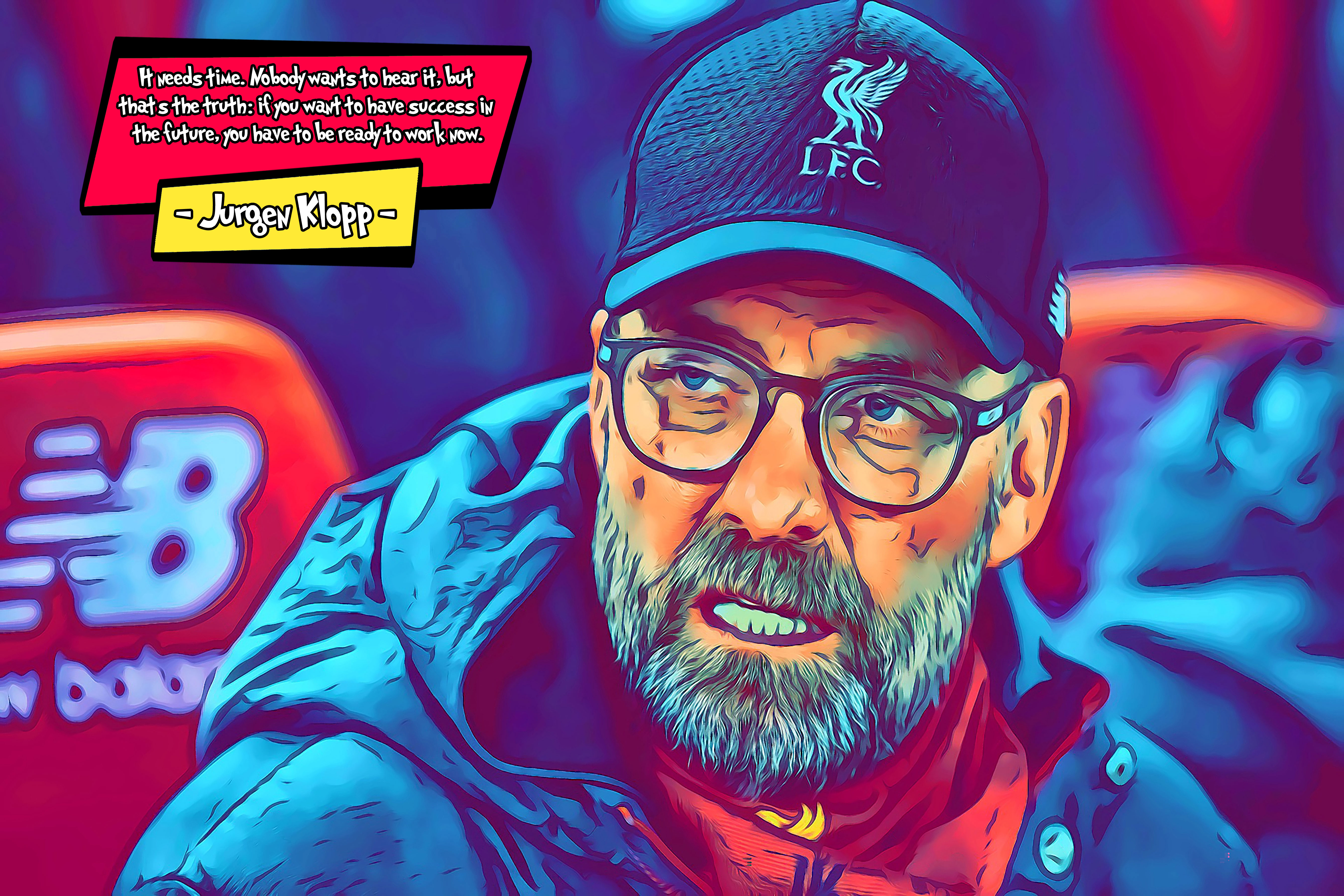[JURGEN KLOPP]– Comic Icons Art (Available in 3 formats and 3 different sizes)