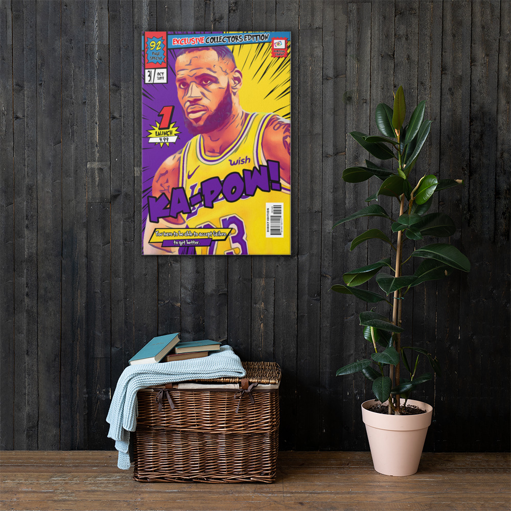 [LEBRON JAMES] – Comic Book Cover Art (Available in 3 formats and 3 different sizes)
