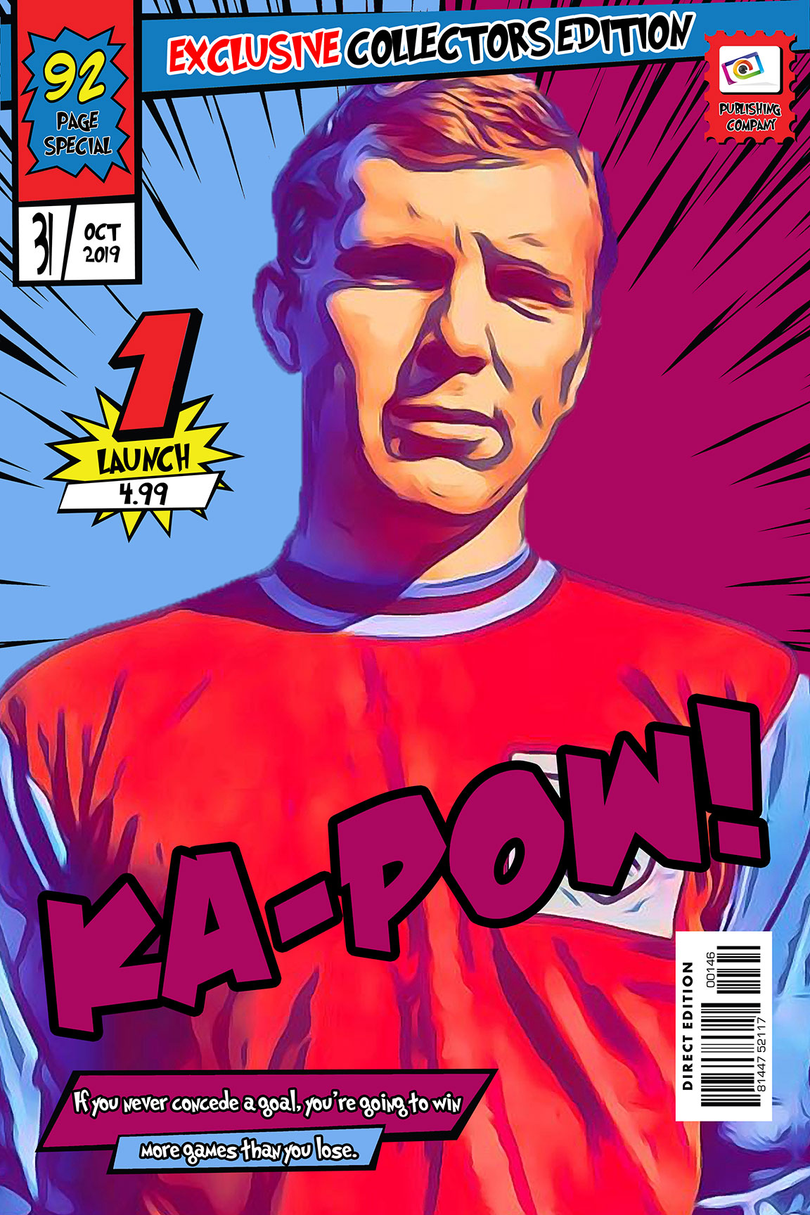 [BOBBY MOORE] – Comic Book Cover Art (Available in 3 formats and 3 different sizes)