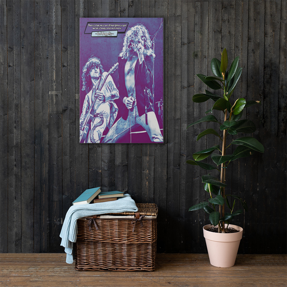 [LED ZEPPELIN]– Comic Icons Art (Available in 3 formats and 3 different sizes)