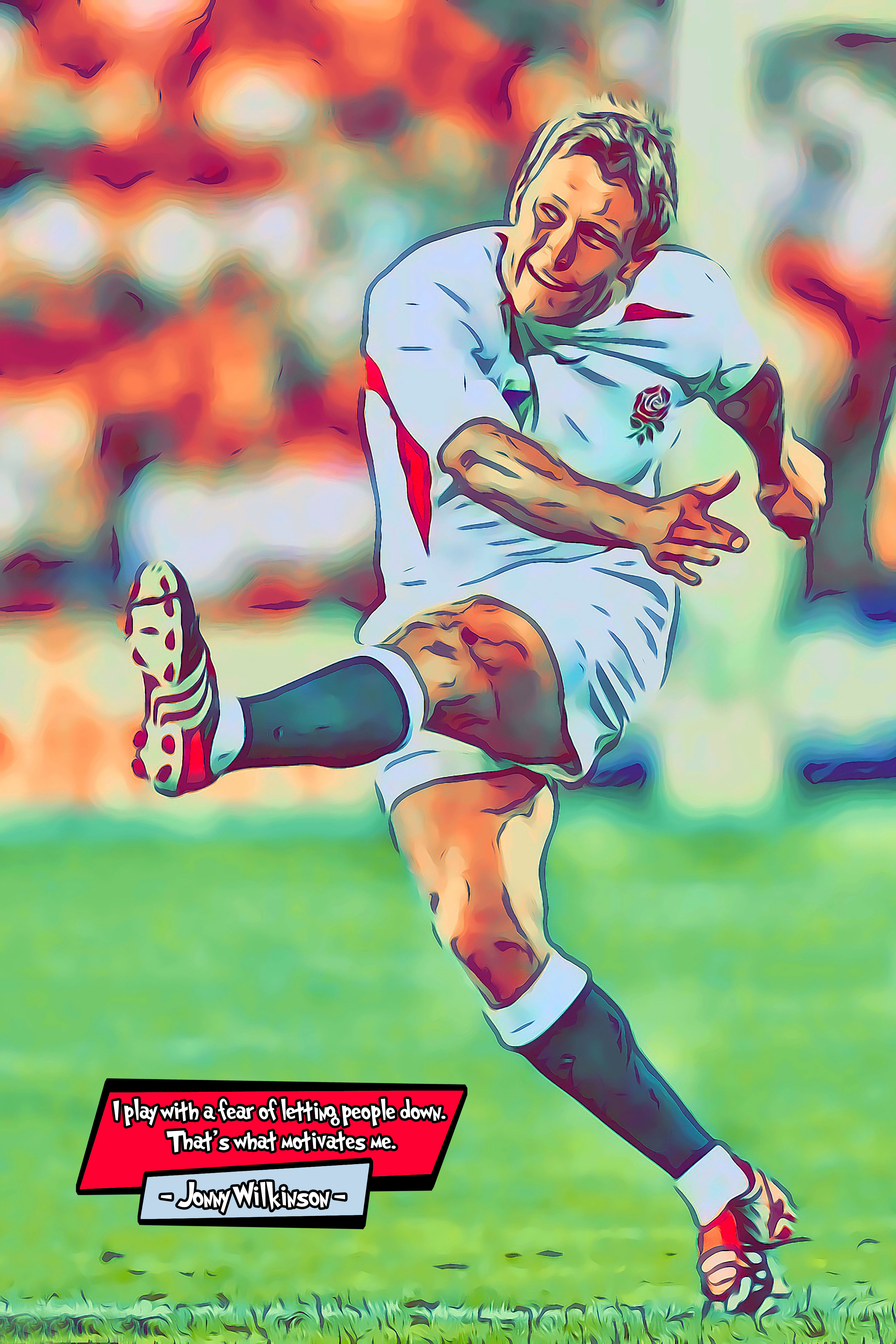 [JONNY WILKINSON]– Comic Icons Art (Available in 3 formats and 3 different sizes)