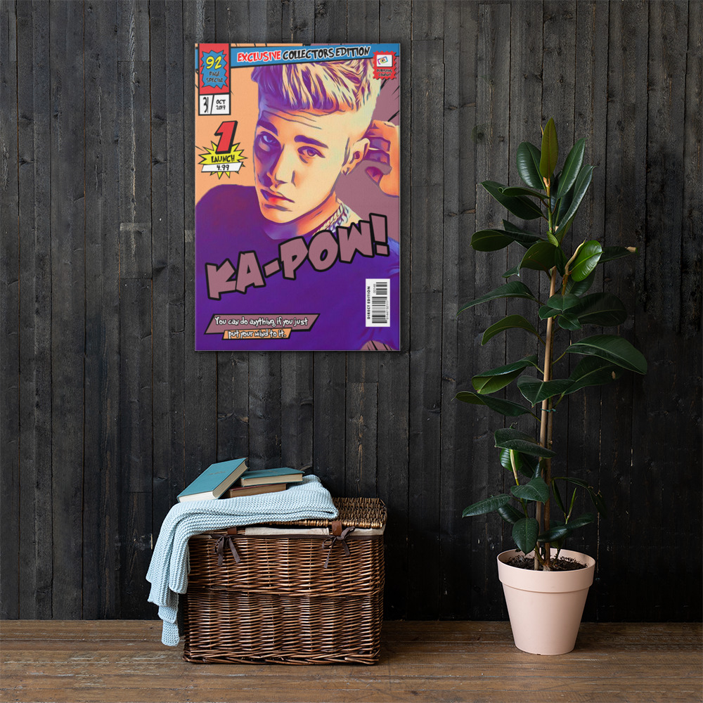 [JUSTIN BIEBER] – Comic Book Cover Art (Available in 3 formats and 3 different sizes)