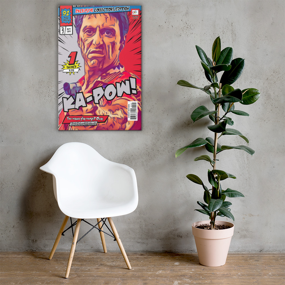 [TONY MONTANA - SCARFACE] – Comic Book Cover Art (Available in 3 formats and 3 different sizes)