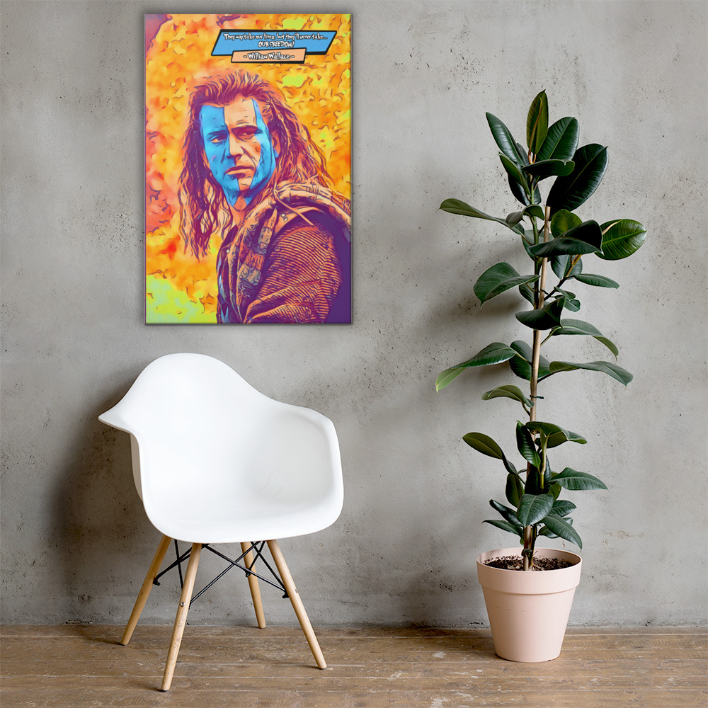 [BRAVEHEART]– Comic Icons Art (Available in 3 formats and 3 different sizes)