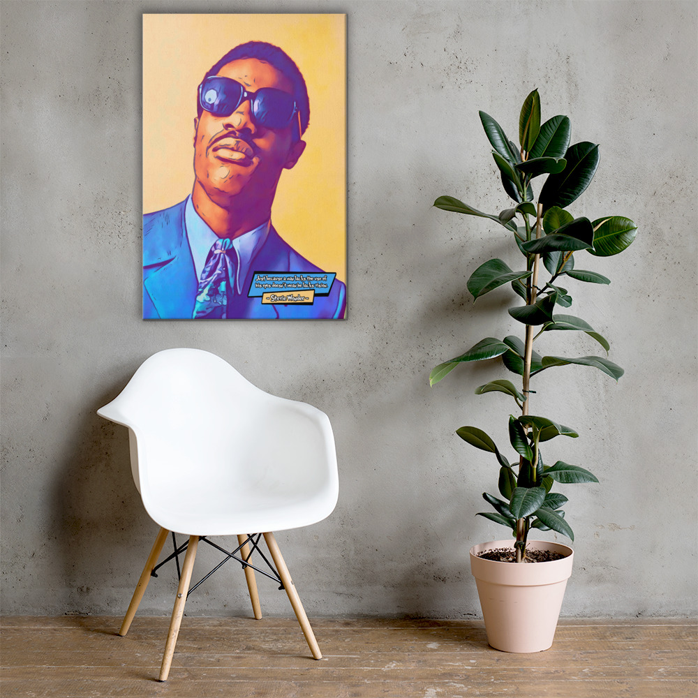 [STEVIE WONDER]– Comic Icons Art (Available in 3 formats and 3 different sizes)